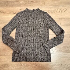 Uniqlo Mock Neck Speckled Knit‎ Sweater Long Sleeve Women Size Large L